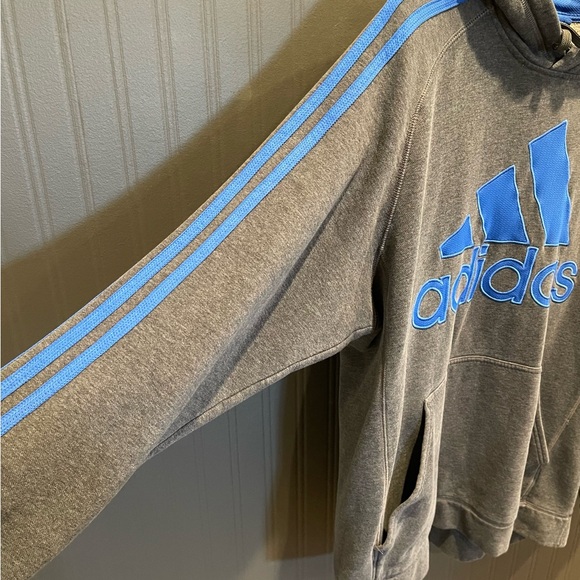 Adidas hoodie Large athletic sporty men’s sweatshirt pullover street wear casual - Picture 4 of 6
